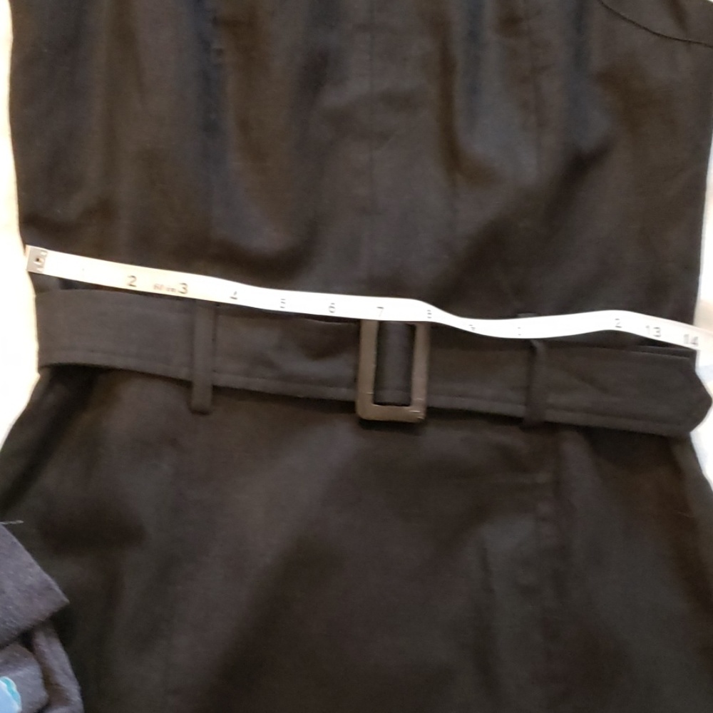 Black linen sleeveless Dress - Picture 7 of 7
